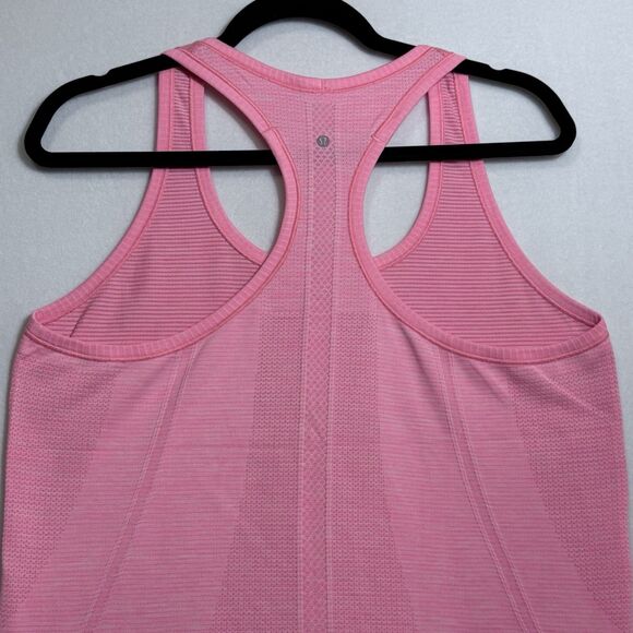 Lululemon Swiftly Tech Racerback Heathered Flash Light Tank Top Size 12 W1960S - Picture 7 of 11
